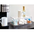 thumbnail image 2 of iDesign Crisp BPA-Free Plastic Stackable Tea Packet Storage Organizer Drawer with Lid for Kitchen Cabinets and Countertops - 12.50" x 6.50" x 4.50", Clear, 2 of 7