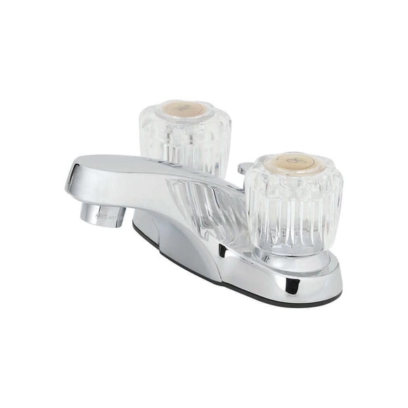 Grifo Oakbrook para inodoro desplegable con dos manijas, cromado