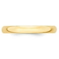 thumbnail image 2 of Real 14kt Yellow Gold 3mm LTW Half Round Band Size 8; for Adults and Teens; for Women and Men, 2 of 3