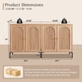 thumbnail image 2 of SinCiDo Modern TV Stand for TVs up to 65", Wood Entertainment Center w/Adjustable Shelves, 61.75‬"W Media Console Cabinet for Living Room, 2 of 7