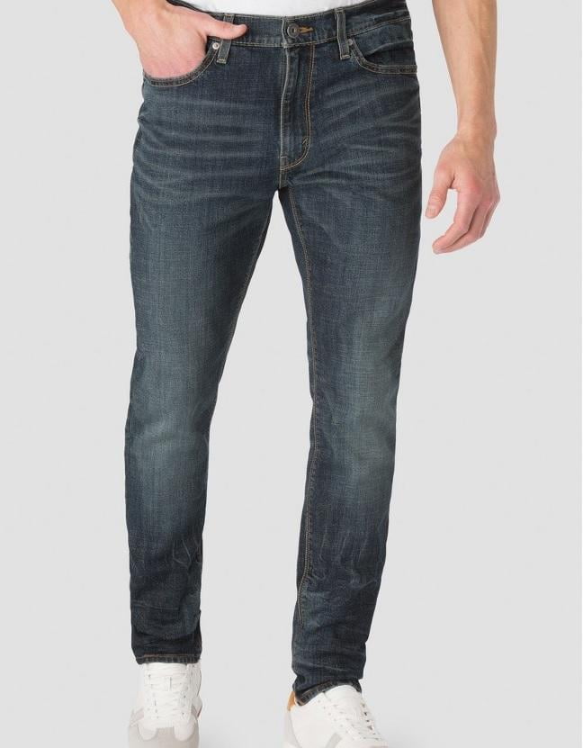DENIZEN from Levi's Men's 208 Regular Taper Fit Blue Jeans - Vista 32x34 -  