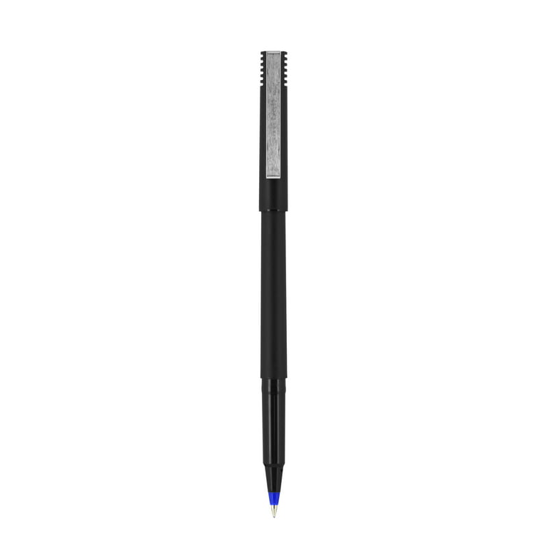 Blue Roller Ball Pens, 0.5 mm Needle Point –