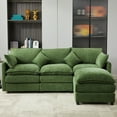 thumbnail image 3 of Modular Sectional Sofa, 3-Seater Sofa, Modern L-Shaped Sofa for Living Room Bedroom Apartment, 3 of 6