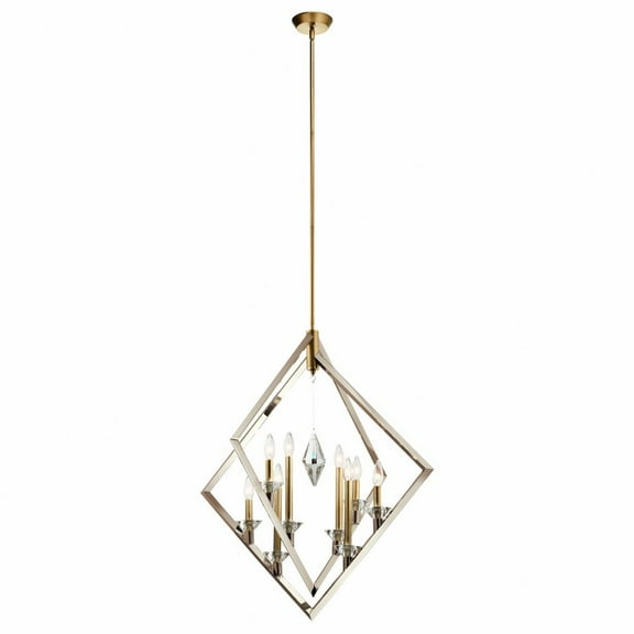 Kichler Lighting - Chandelier Foyer - Layan - 8 Light Foyer - With Contemporary