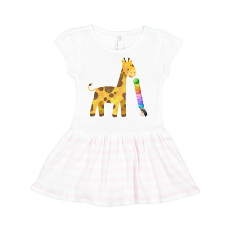 

Inktastic Giraffe and Rat Friends with Ice Cream Gift Toddler Girl Dress