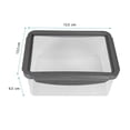 thumbnail image 2 of Hermetico Homecreations Plástico Rectangular Tapa Expandible 550ml, 2 of 4