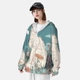 thumbnail image 3 of Gaeub Celestial Cat And Flowers Men's and Women's UPF 50+ Long-Sleeved Sun Protection Clothing, Fishing Shirt Long Sleeve Zip-XX-Large, 3 of 7