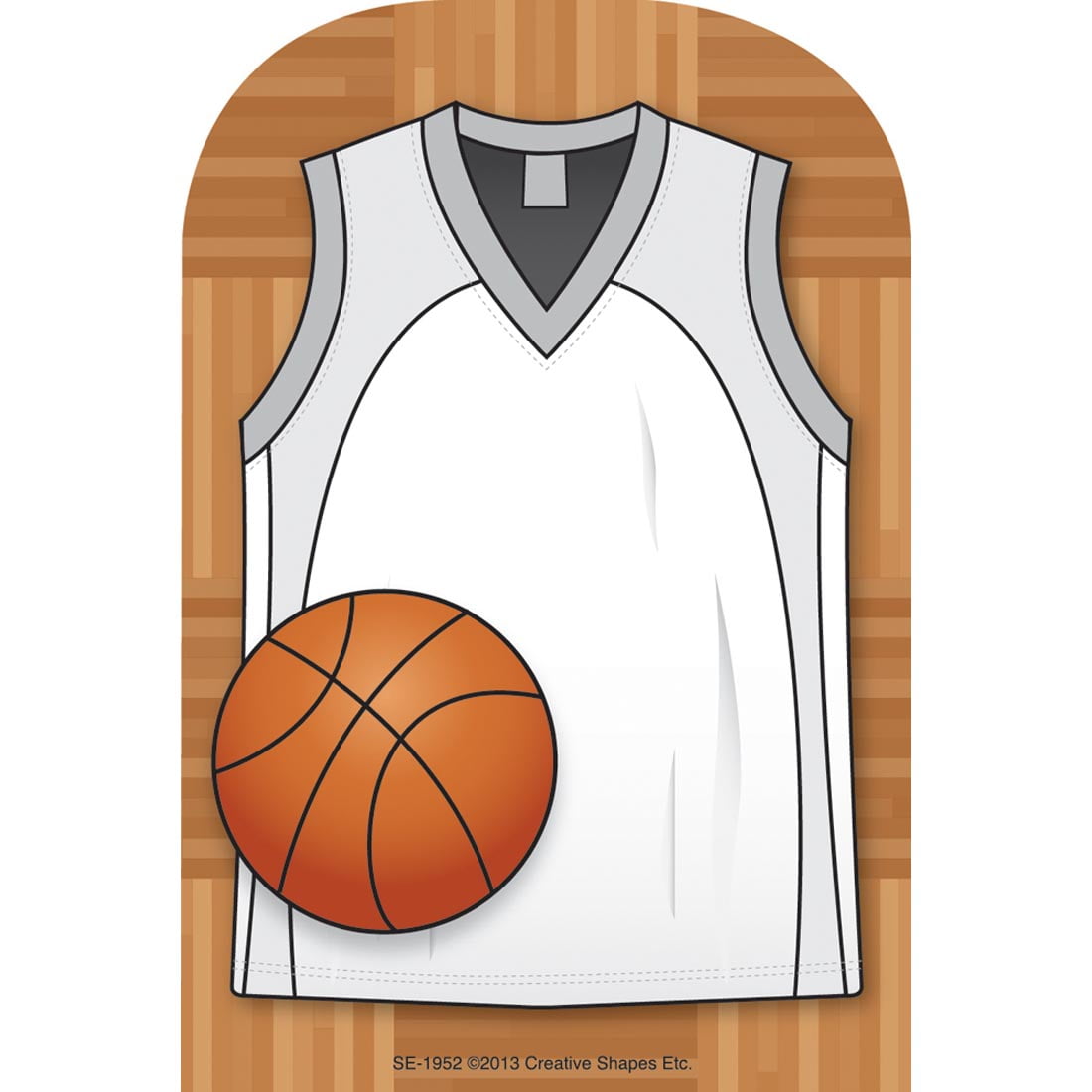 Creative Shapes Basketball Jersey Notepad