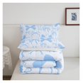 thumbnail image 6 of Cute Bowknot Comforter Set Twin Size Blue Girls Bow Bedding Set Kawaii Duvet Quilt Breathable Soft Lightweight Microfiber Decor, 6 of 9