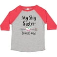 thumbnail image 3 of Inktastic My Big Sister Loves Me- Heart Boys or Girls Toddler T-Shirt, 3 of 5