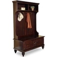 thumbnail image 4 of Homestyles Bermuda Wood Hall Tree in Brown, 4 of 31