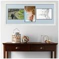 thumbnail image 2 of ArtToFrames Collage Photo Picture Frame with 3 - 8x12 Openings, Framed in White with Baby Blue and Black Mats (CDM-3966-99), 2 of 8