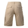 thumbnail image 6 of Domuza Men's Flex Casual Cargo Shorts Lightweight Water Resistant Golf Shorts Stretch Outdoor Work Shorts with Multi-Pocket Khaki 4XL, 6 of 6