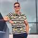 thumbnail image 4 of Fotbe Gold Flamingo Camiseta Polo de Golf para Hombre con Estampado – Camisa Deportiva Transpirable con Cuello Abotonado-4X-Large, 4 of 6
