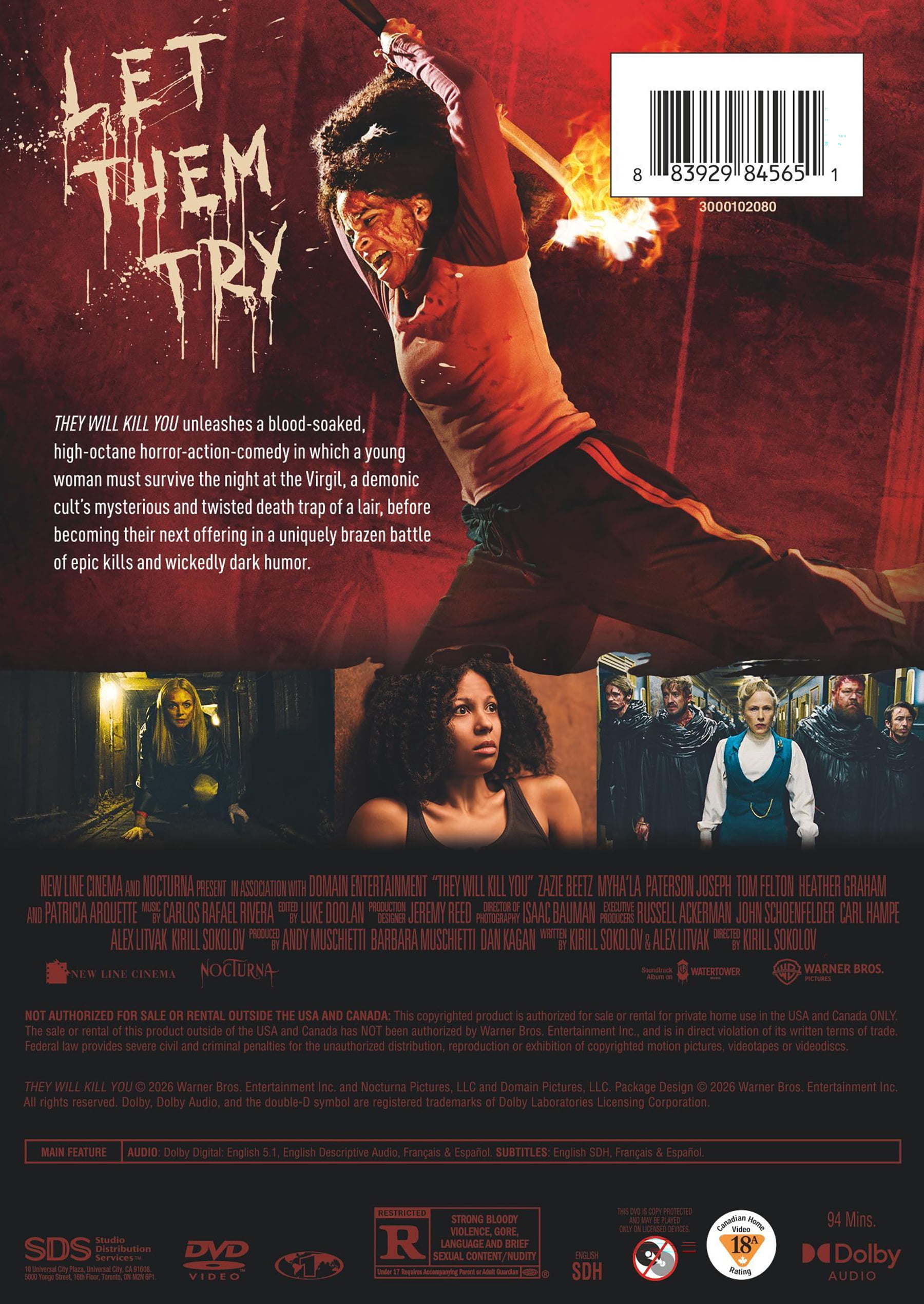 They Will Kill You (DVD), Horror, Warner Bros.