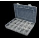 thumbnail image 2 of Caja de plástico para guardar piezas - Diseño transparente de 18 compartimentos, compartimentos móviles, para accesorios electrónicos/tornillos/joyas, 2 of 8