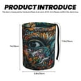 thumbnail image 3 of Wukai Colorful Graffiti Abstract Eye Print Car Trash Can - Easy to Clean Hanging Garbage Bin - Removable Liner - Leak-Car Garbage Can - Waterproof Trash Can for Car and SUV, 3 of 7