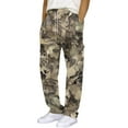 thumbnail image 6 of Men's Loose Casual Camouflage Print Multi-pocket Work Pants, Youth Stretch Waist Drawstring Trousers for Outdoor and Street Style,Ginger,3XL, 6 of 9