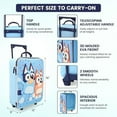thumbnail image 4 of Fast Forward Bluey 16" Soft Luggage - Cute & Durable Carry-On Suitcase for Travel 16X12X5, 4 of 9