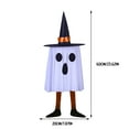 thumbnail image 3 of Halloween Decorations Outdoor,Hanging Ghost Halloween Decor with String Lights Battery Operated, Ghost Decor with with Hat for Home Yard Porch, 3 of 9