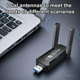 thumbnail image 5 of Wireless USB 3.0 WiFi Adapter AC1300Mbps (Ultimate Gaming Edition), High Gain Dual 5dBi Antennas, Dual Band 5GHz/2.4GHz Network Card for Desktop PC, Lag-Free for 4K Streaming & Online Gaming., 5 of 10