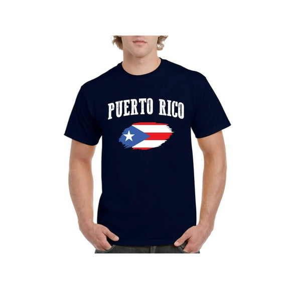 Men's T-Shirt Short Sleeve - Puerto Rico Flag