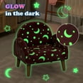 thumbnail image 4 of OLAKIDS Kids Sofa with Glow in The Dark, Toddler Armchair Couch with Solid Wooden Frame Anti-Tipping, Upholstered Comfy Foam Children Chair for Kindergarten Playroom Preschool, Gift for Boys Girls, 4 of 9