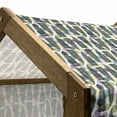 thumbnail image 4 of Leaves Pet House, Ornate Polka Dotted Pattern with Monochrome Tropical Spring Foliage Illustration, Outdoor & Indoor Portable Dog Kennel with Pillow and Cover, 5 Sizes, Multicolor, by Ambesonne, 4 of 4