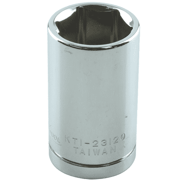 K-Tool 23120 5/8 x 1/2" Drive 6pt Fractional SAE Short Chrome Socket