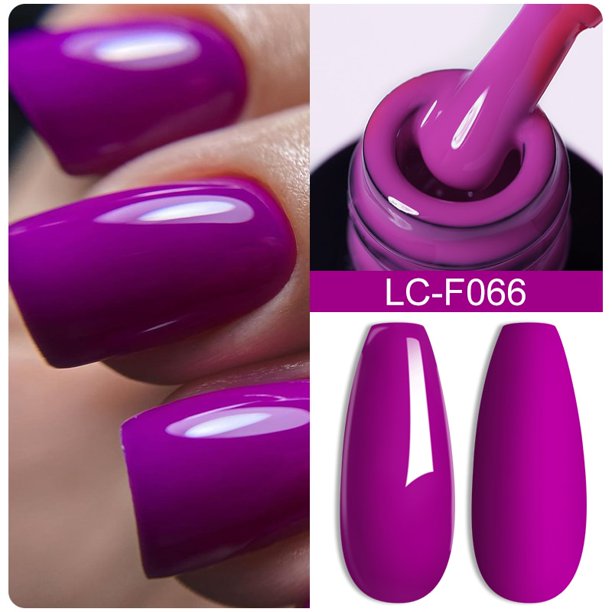 LILYCUTE Esmalte de uñas de gel de color rojo fluorescente Primavera Verano Popular Barniz de gel semipermanente Diseños de arte de uñas Capa superior mate Dengxun unisex