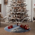 thumbnail image 4 of KLL Christmas Tree Skirt,Party Decorations Farmhouse for Christmas Decorations Holiday Party 30" -Silver Dragon Mountain Peaks, 4 of 6