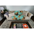 thumbnail image 2 of Carolines Treasures MLM1057LQB 50 x 60 in. Apricot Pug Quilted Blanket, Blue, 2 of 5