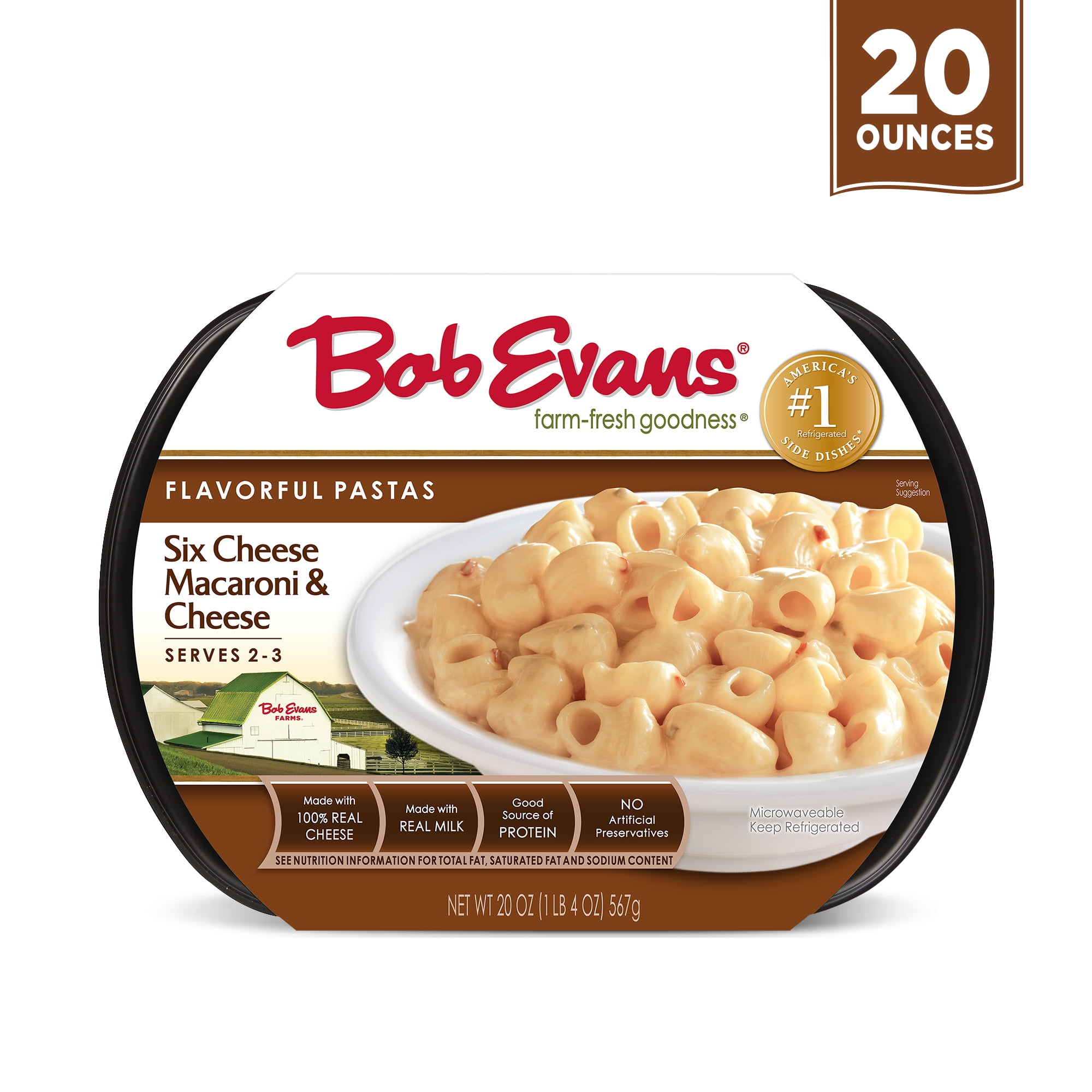 Bob Evans Six Cheese Pasta, Refrigerated Sides, 20 oz