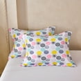 thumbnail image 5 of Koniroom 3Pcs Colorful Polka Dots Comforter Set Full/Queen Size, Kids Teen Girls Reversible Bedding Sets with Pink Blue Purple Yellow Dots, 5 of 12