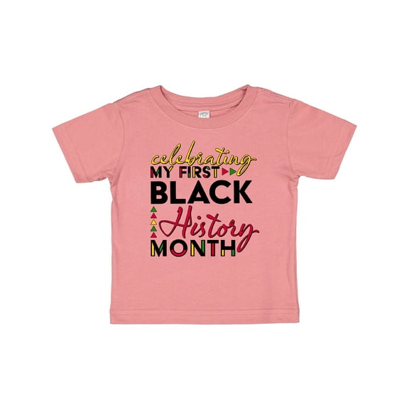 Inktastic Celebrating My First Black History Month for Kids Boys or Girls Baby T-Shirt