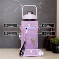 thumbnail image 3 of Botella Deportiva Motivacional de Plástico 2L Color Violeta con Funda de Neopreno y Correa B Life, 3 of 5