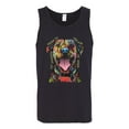 thumbnail image 3 of My Favorite Breed is The One In Need | Colorful Labrador Dog | Dean Russo Art Animal Lover Mens Sleeveless Top, Black, 2XL, 3 of 5