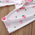thumbnail image 5 of KPOPLK Summer Toddler Little Girls Pajamas Set Girl Cute Pattern Short Sleeve Tee & Shorts PJS Spring Set Kid Clothes Size 12-18 Months,Pink, 5 of 6