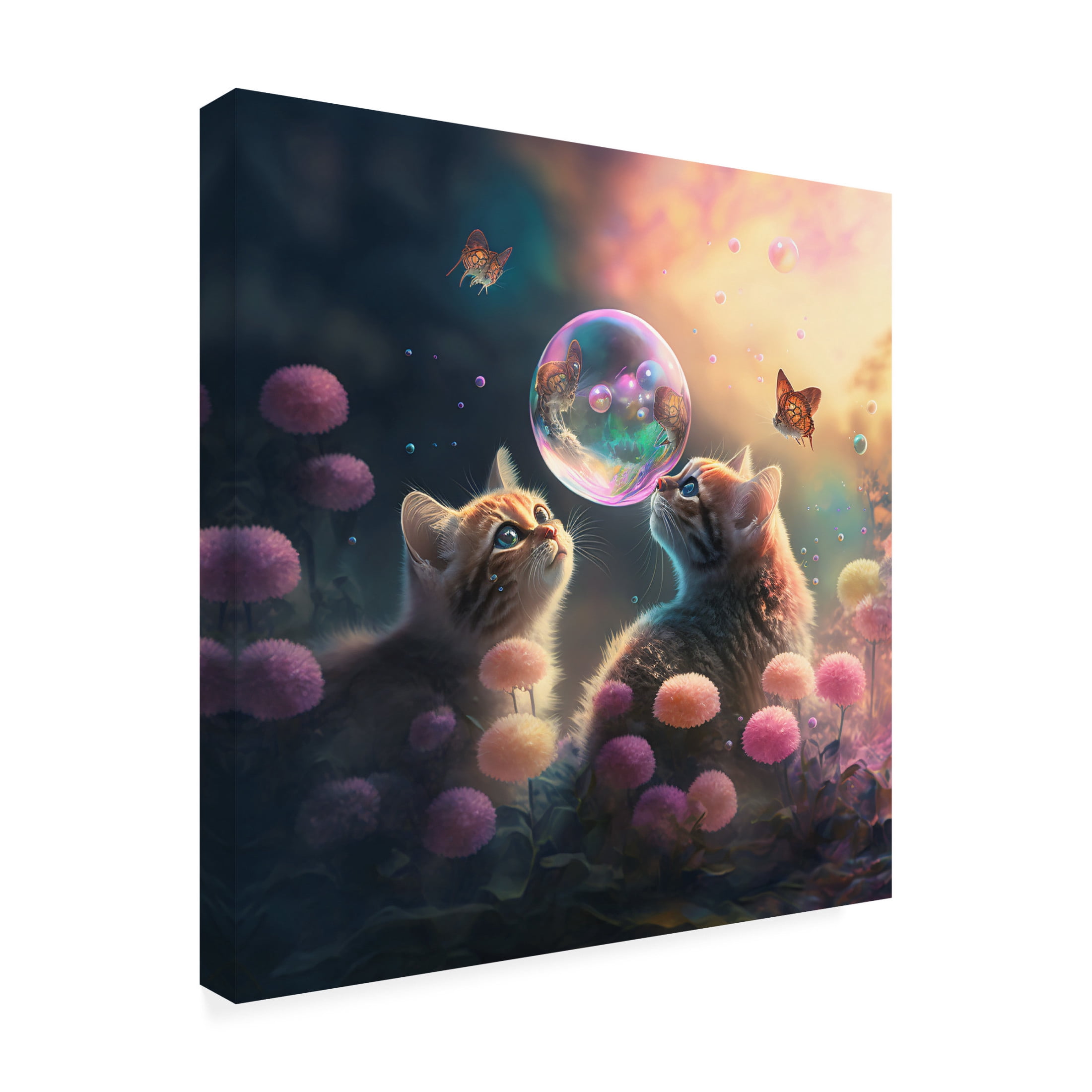Canvas Wall Art - Ray Heere 'Mystical Morning 18' Wall Art for Living Room, Bedroom, or Office Décor by Trademark Fine Art - 18 x 18 Inches