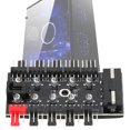thumbnail image 3 of PC Chassis Fan Hub, CPU Cooling Hub with PWM Cable, Temperature Regulator, Suitable for 12V Motherboard 3pin/4pin Fan, 3 of 7