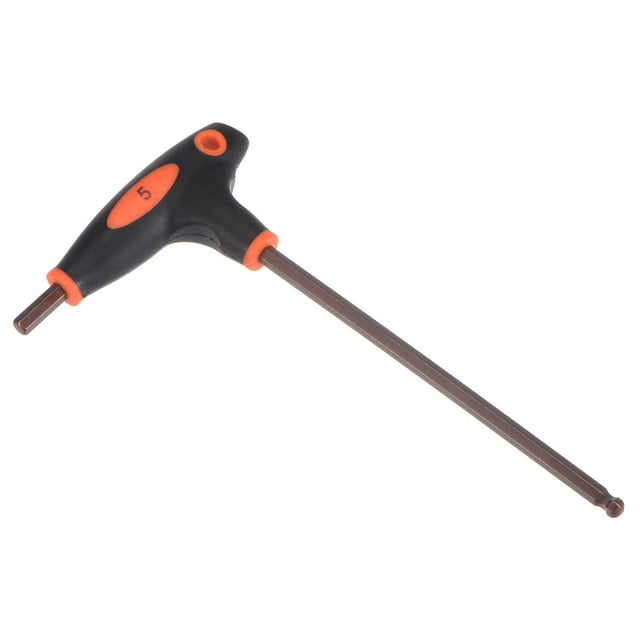 Unique Bargains Clé Hexagonale à Manche en T 5mm, Acier Métrique S2