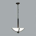 thumbnail image 6 of Yosemite Home Decor Alta Peak 3 Light Bowl Chandelier in Coffee/Acid Wash Glass, 6 of 8