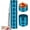 Blue, variant on Weekly Pill Box Bpa Free, Travel Pill Organizer Aluminum Waterproof Medicine Tablet Dispenser, Screw Top Pill Bottle Detachable Daily Pill Case To Hold Pills, Vitamins, Fish Oil, Supplements