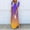 Purple, variant on SuoKom Wedding Guest Dresses Women's Dresses Summer Dress Casual Rounk Neck Short Sleeve With Pocketss Floral Print Long Dress Womens Maxi Dresses On Clearance