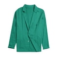thumbnail image 5 of Kureaily Men's Linen Blazer Lightweight Suit Jackets Two Buttons Casual Sport Coat, 5 of 7