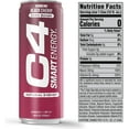 thumbnail image 5 of C4 Smart Energy Drink, Berry Breeze Variety Pack Flavor, Zero Sugar, Carbonated, 12 oz can (12 Pack), 5 of 7