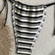 thumbnail image 4 of Traje de baño de 2 piezas para mujer, trajes de baño para mujer, bikini de tela a rayas para resort, traje de baño dividido para mujer, 4 of 8