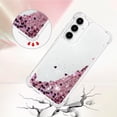 thumbnail image 4 of Case for Samsung Galaxy A35 5G Case Glitter Liquid Cute Clear Phone Case Floating Quicksand Shockproof Protective Bumper Soft TPU Case for Samsung Galaxy A35 5G Love Rose YB, 4 of 7