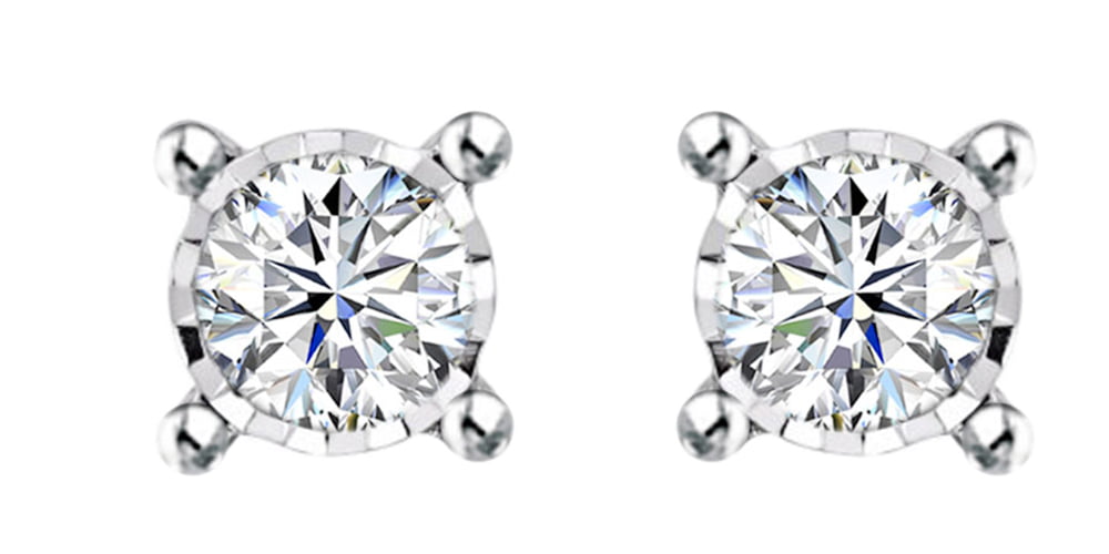 Details about   4Ct Round Gorgeous Cut Moissanite Solitaire Stud Earrings 14k White Gold Finish 