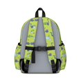thumbnail image 3 of Green Cartoon Dinosaurs Ponds Pattern Cute School Backpack with Padded Back and Adjustable Shoulder Straps 13.4"x11"x4.7", 3 of 5
